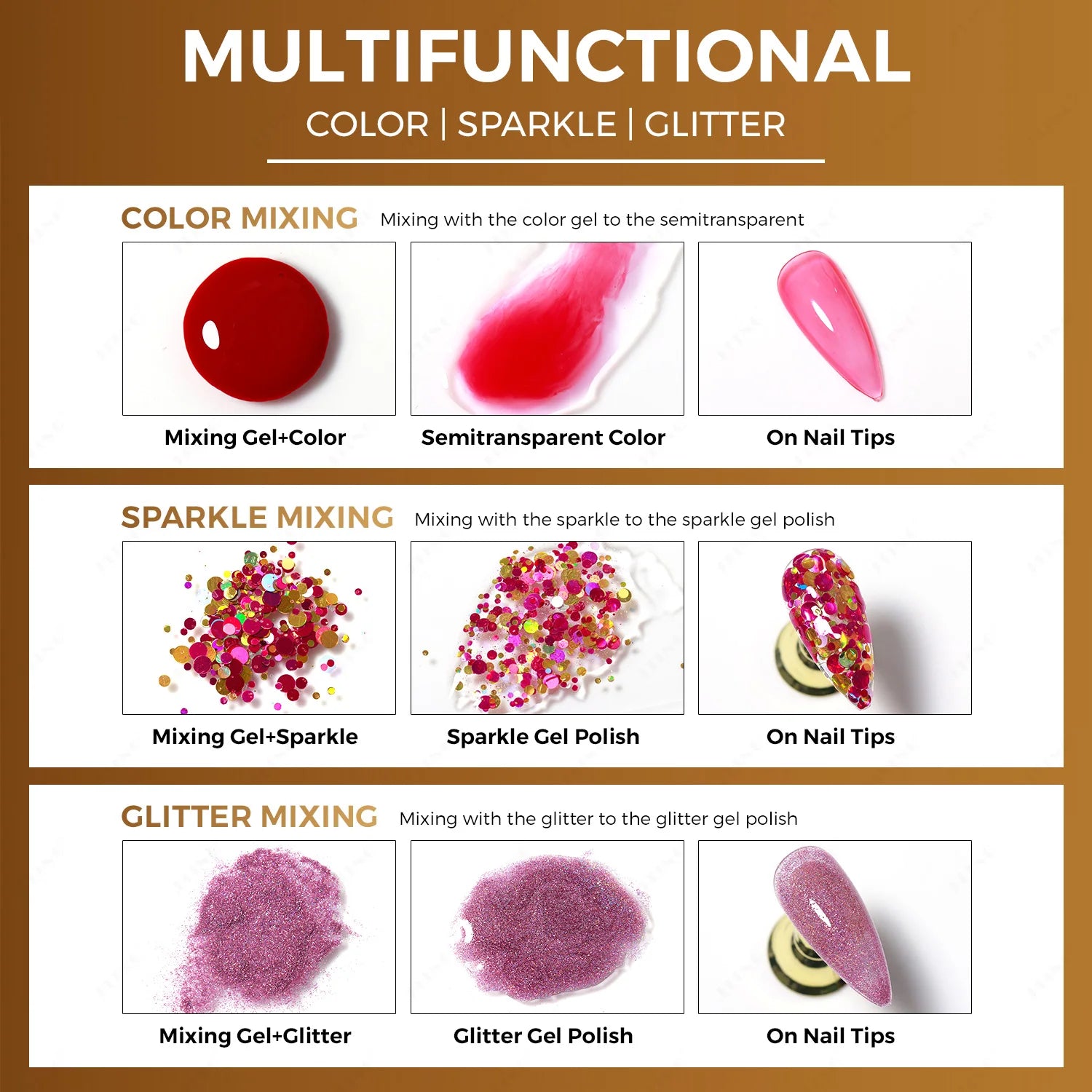 JTING New Updated Multifunctional Mixing Gel Clear Gel Nail Polish OEM/ODM Free Custom Private Label Nails Gel Suppliers