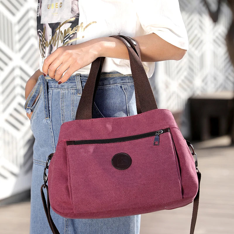 Women's Canvas Bag Handbags Shoulder Bags Messenger Bags Crossbody Bags Tote Large Capacity Work Bags bags for women