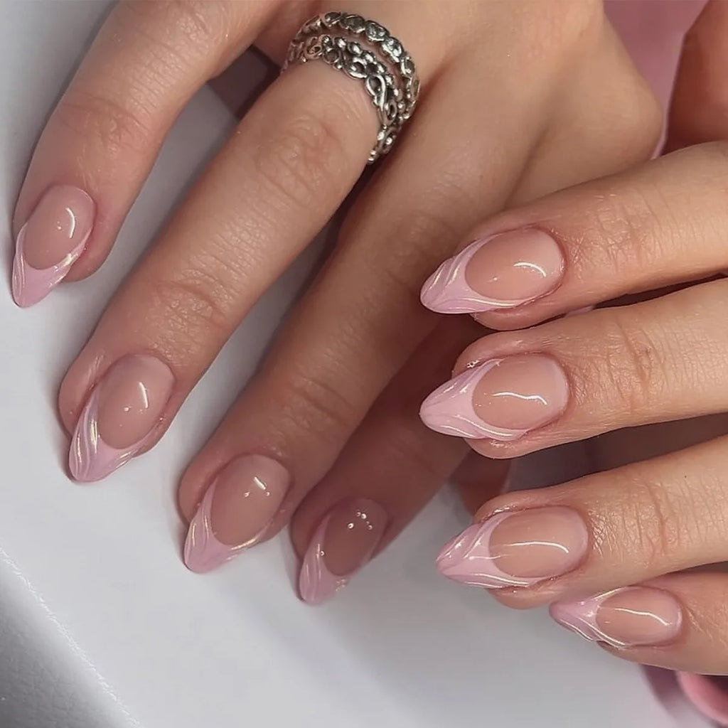 24 Pcs Gradient Nails Art Collection Press on Nails Artificial Fingernails Customize Candy False Nails for Everydaywear 3096