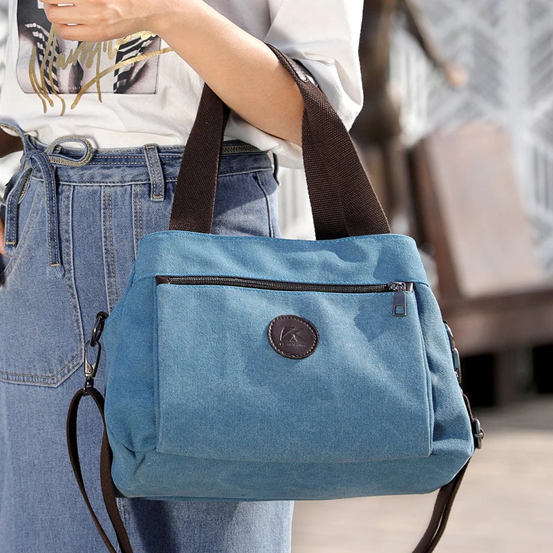 Women's Canvas Bag Handbags Shoulder Bags Messenger Bags Crossbody Bags Tote Large Capacity Work Bags bags for women