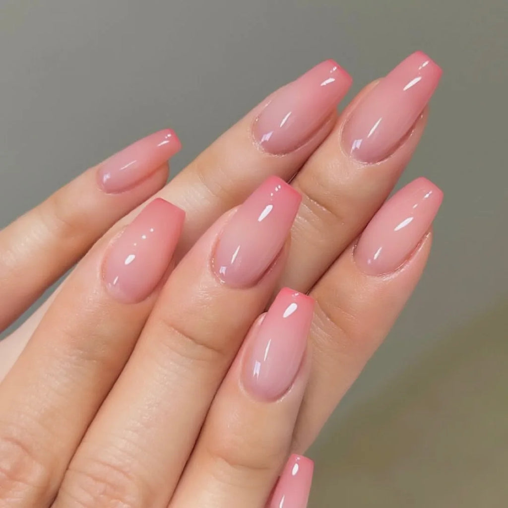 24 Pcs Gradient Nails Art Collection Press on Nails Artificial Fingernails Customize Candy False Nails for Everydaywear 3096