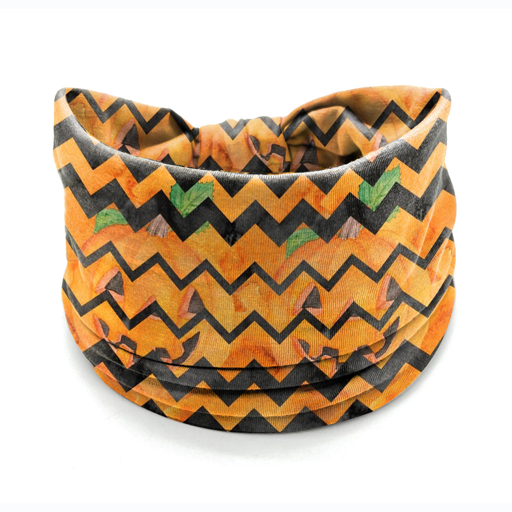 Halloween Headbands For Women Wide Turban Dress Up Costume Headwraps Pumpkin Spider Web Bad Skeleton Hair Band