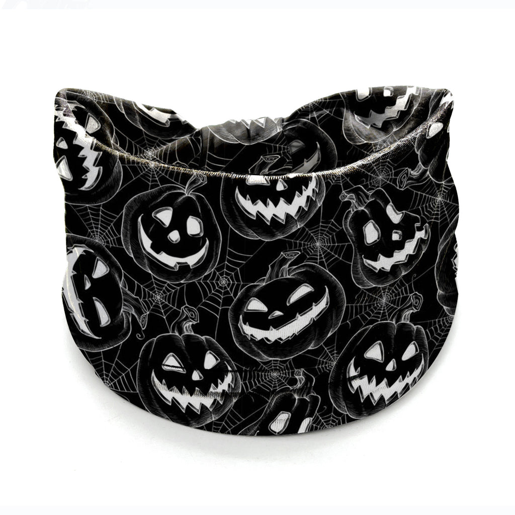 Halloween Headbands For Women Wide Turban Dress Up Costume Headwraps Pumpkin Spider Web Bad Skeleton Hair Band