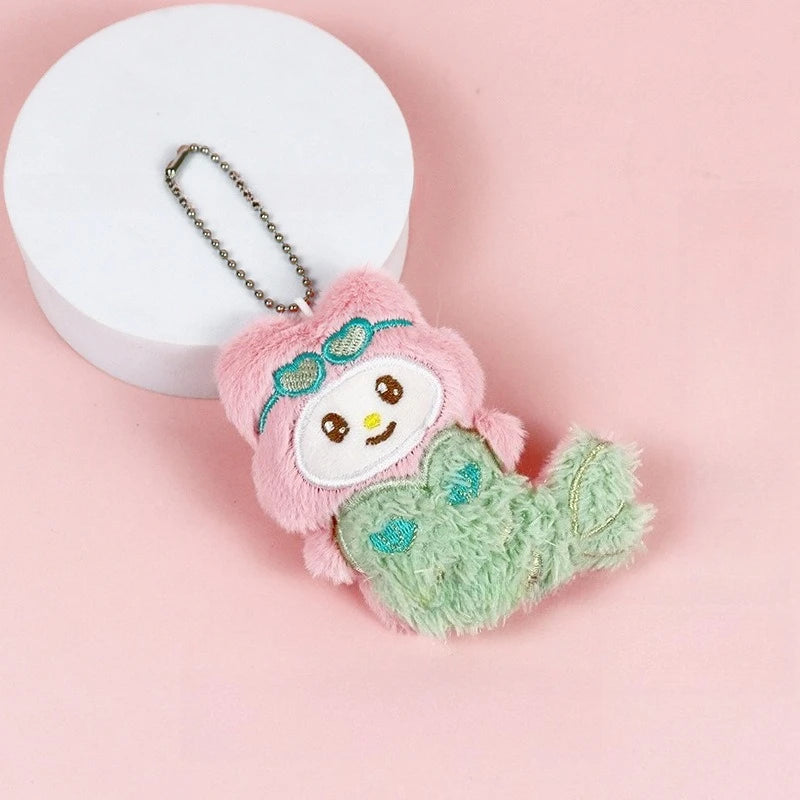 Miniso Halloween decorations Little Demon Sanrio Plush pendant Apiao style Kulomi bag hanging decoration