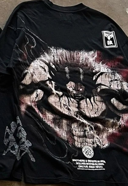 Japanese Anime T Shirt Y2K Clothes Mens Womens Hip Hop Cartoon Anime Character Retro Oversized Tshirt Cotton Short Sleeved Tops