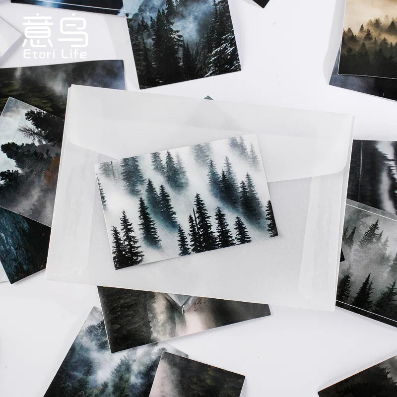 30 Pcs Kawaii Paper Sticker Set Deep Forest Self-adhesive Stationery Stickers For Arts Craft Diy Scrapbooking Diary Album Planne
