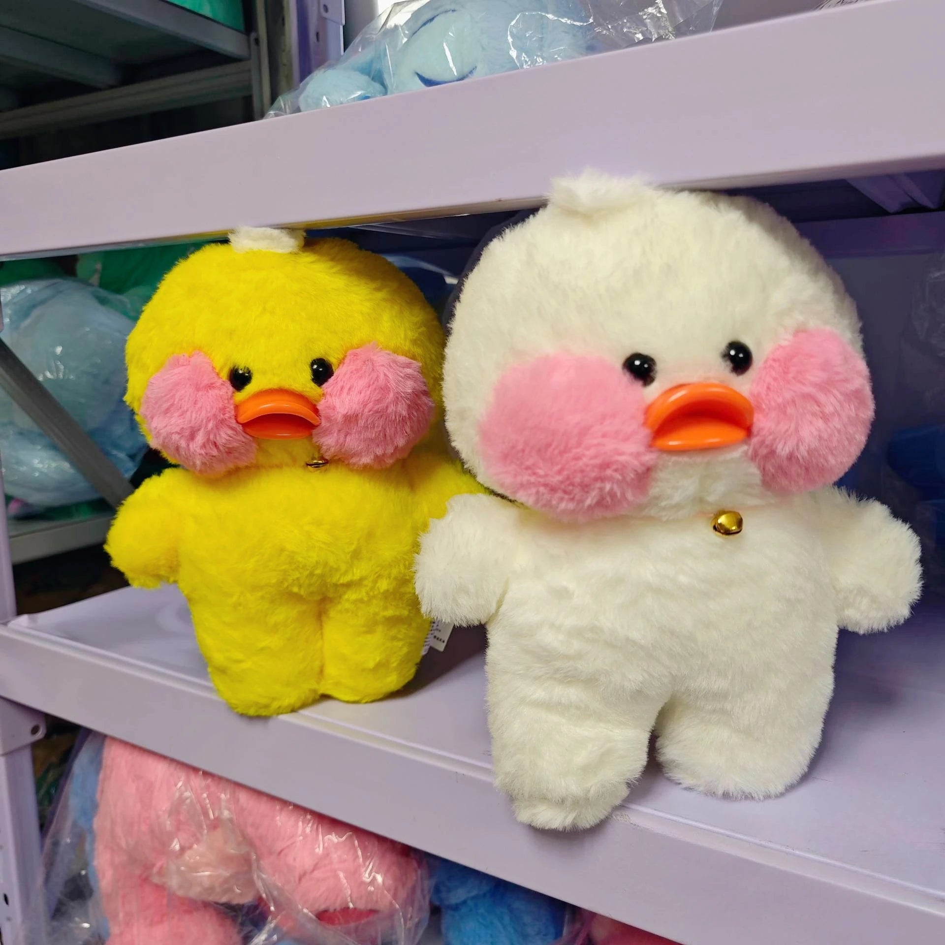 30cm Kawaii Lalafanfan Duck Plush Doll Lalafanfan Duck Plush Toy Soft Stuffed Animal Doll Room Decor Girls Birthday Xmas Gifts