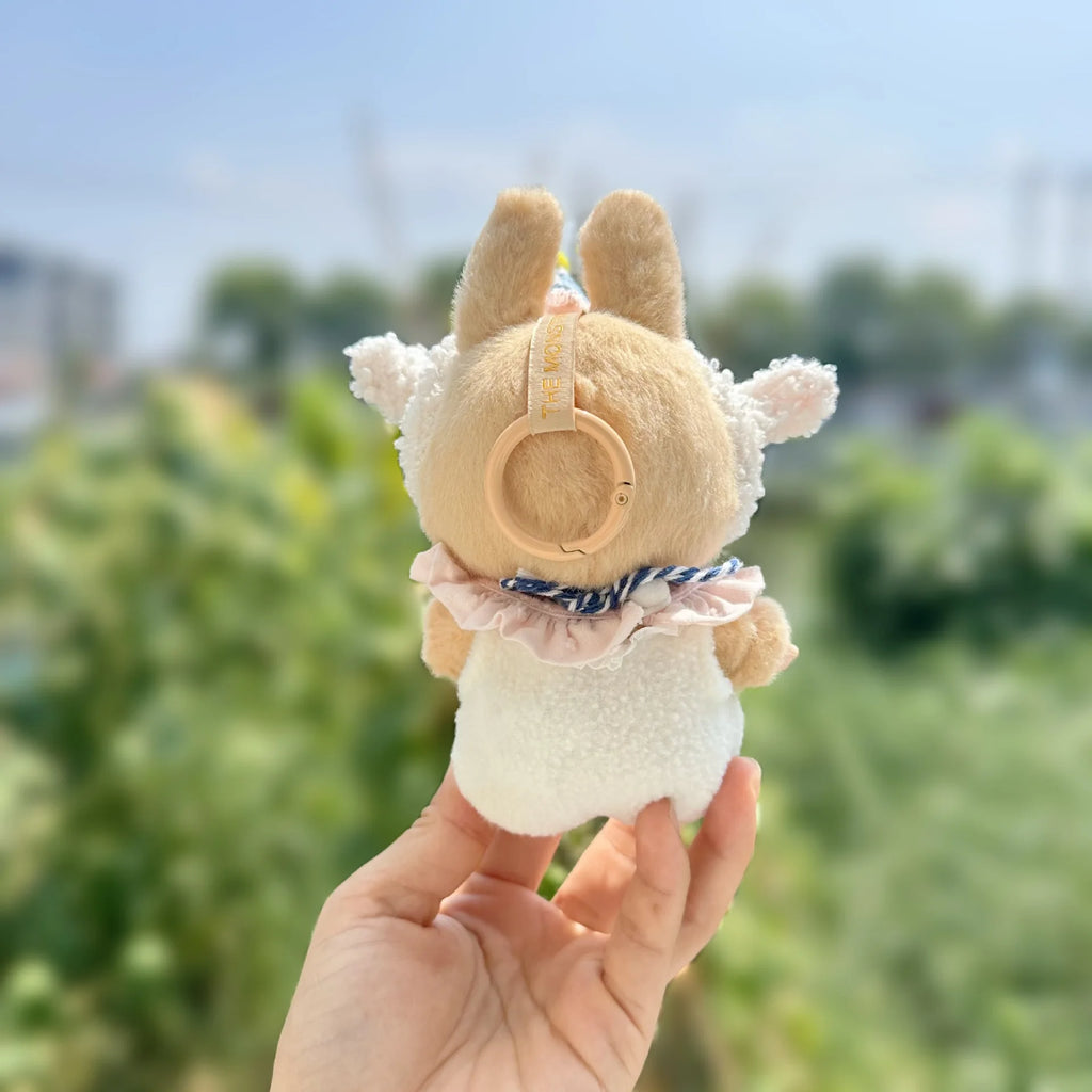 17cm Labubu Idol Dolls Sitting Party Clothing Outfit Accessories Cute Mini The Monster Camellia Dress only clothes