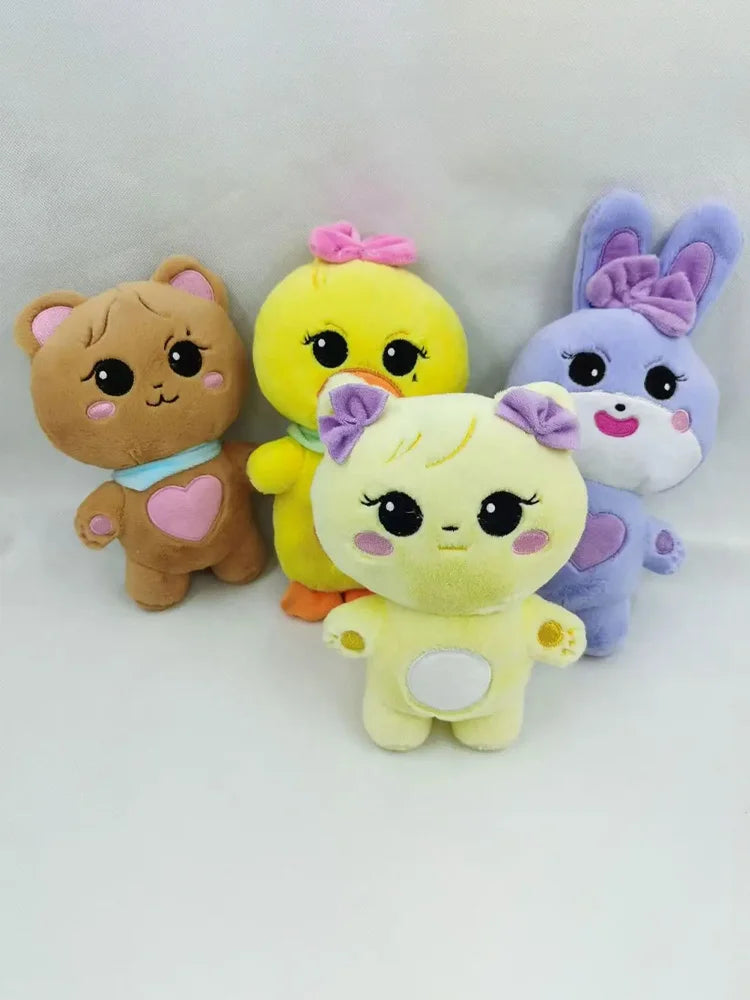 20cm kpop Pink Character Plush Doll BORN PINK World Tour Official Plushies Jennie Lisa Rose Jisoo Kawaii Stuffed Animals