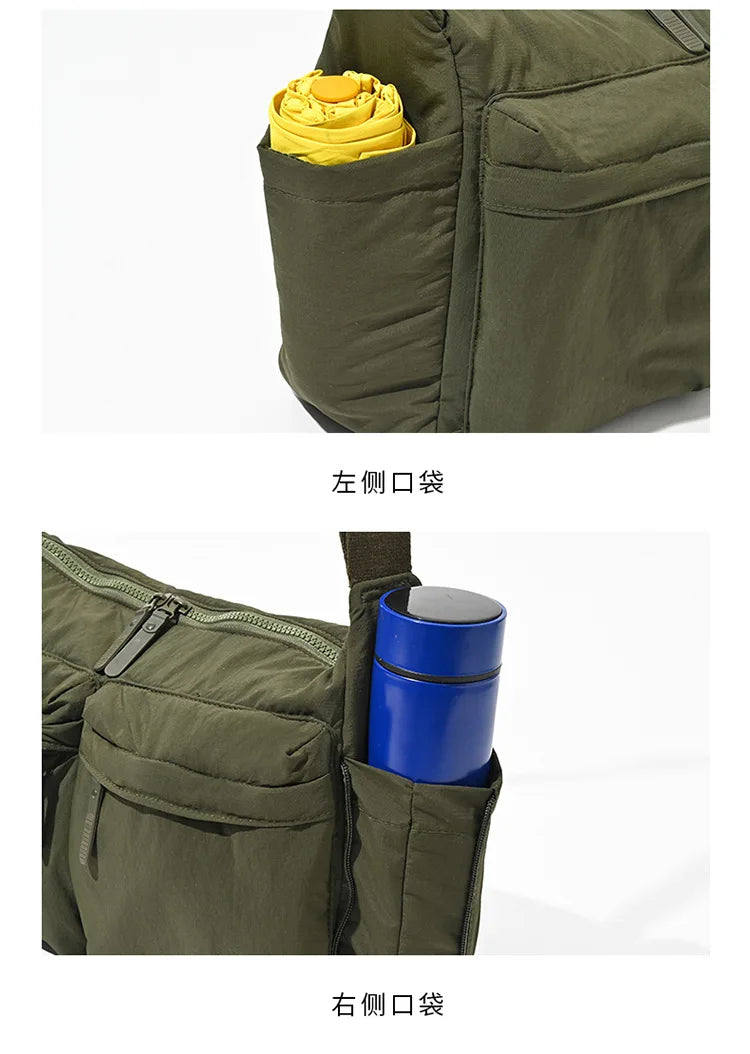 Casual Multi-pocket Messenger Bags for Women Fashion Nylon Shoulder Bag Ladies Large Handbags Female Travel Shopping Tote Purse