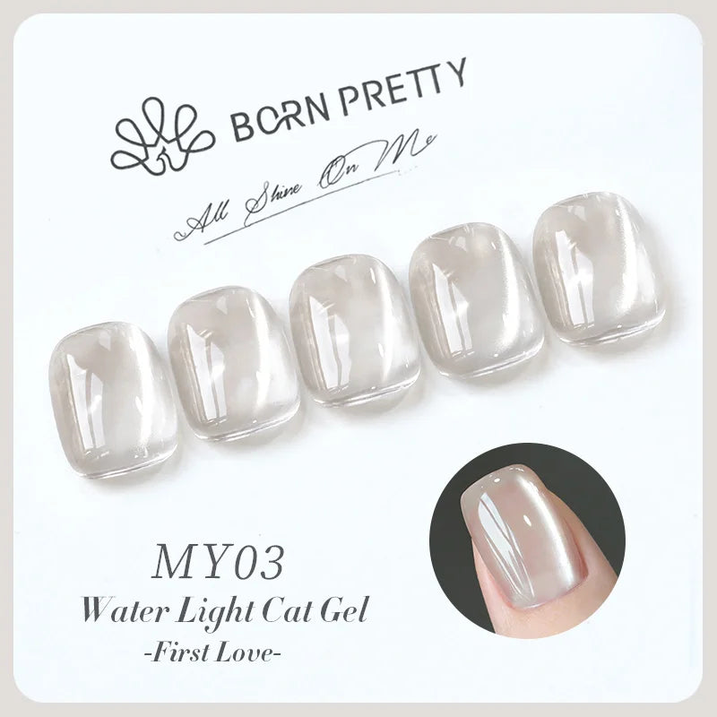 BORN PRETTY 10ml Dark Brown Red Glass Bead Cat Magnetic Gel Nail Polish Semi Permanent Soak Off UV LED Varnish Nail Art Salon