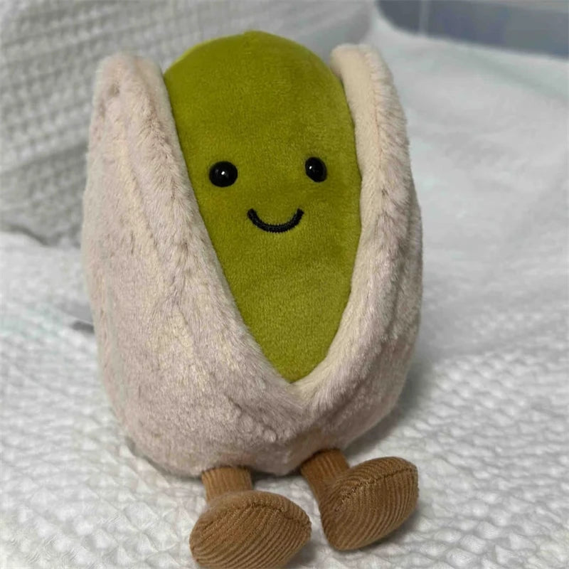 JELLYCAT 12cm Pistachio Nut Plushies Lovely Stuffed Pistachio Doll Living Room Decoration Household Cute Plush Toy Birthday Gift