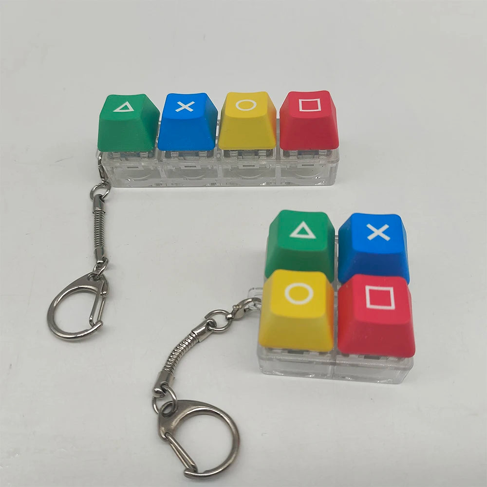 Mechanical Keyboard Key Cap Shaft Tester Keychain Key Ring Fingertip Press Dlow Pressure Toy Novelty Toy