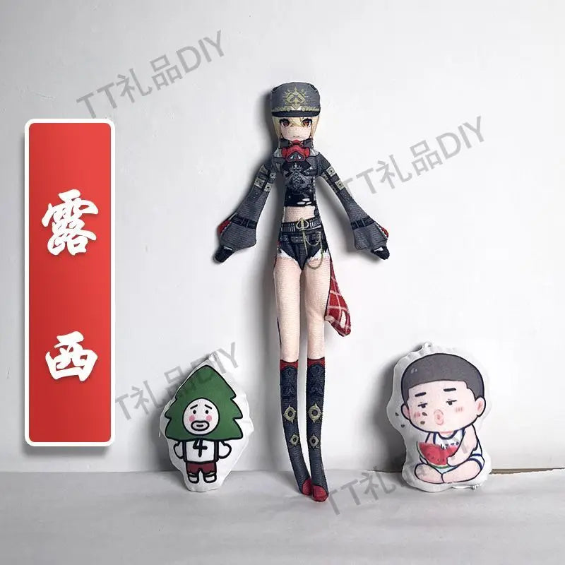 Game Zenless Zone Zero Wise Belle Nicole Demara Von Lycaon Cosplay Doll Plush Stuffed Dolls Abstract Twistable Wire Accessories