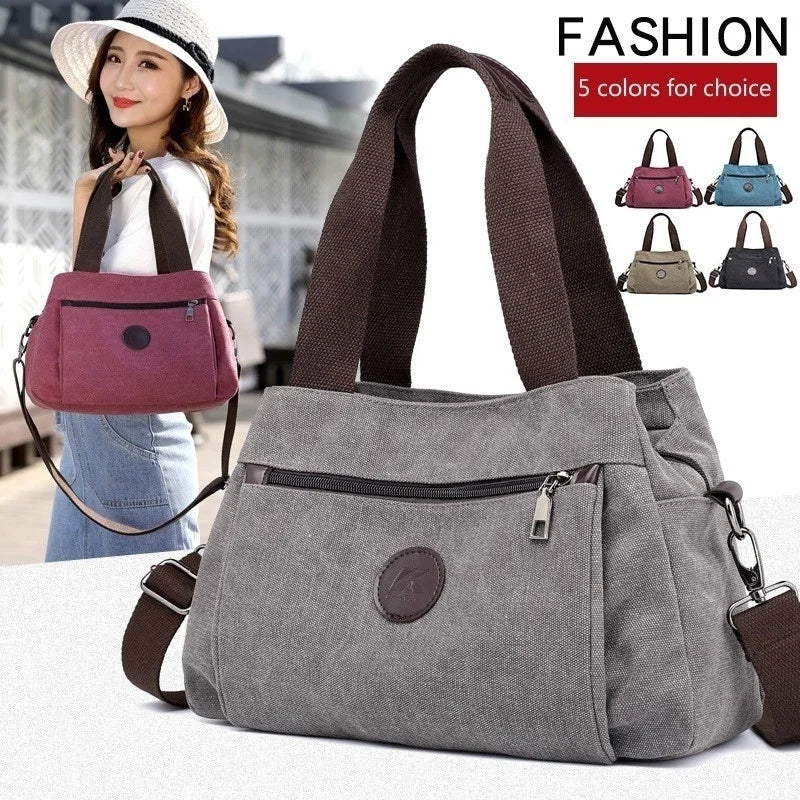 Women's Canvas Bag Handbags Shoulder Bags Messenger Bags Crossbody Bags Tote Large Capacity Work Bags bags for women