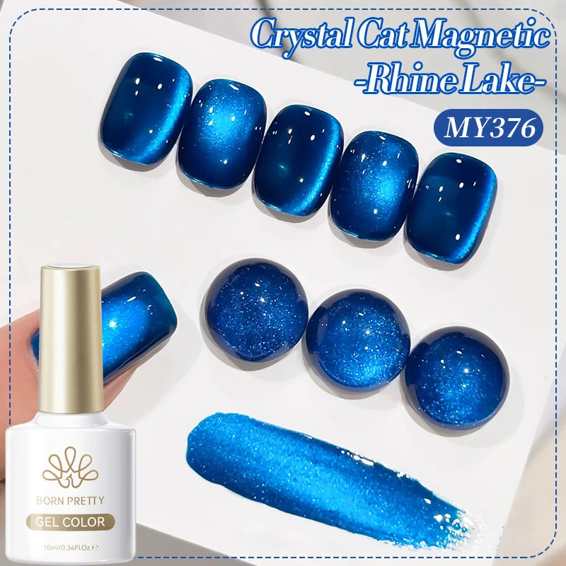 BORN PRETTY 10ml HEMA TPO FREE Christmas Shine Golden Cat Magnetic Gel Sunset Gaze Shining Manicure Soak Off UV Gel Varnish