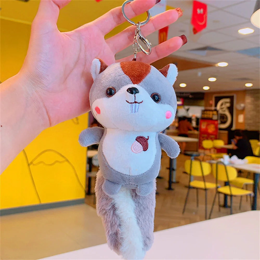 Cute Cartoon Red Panda Plush Toy Pendant Zoo Cultural Key Chain Figure Wholesale Raccoon Hanging