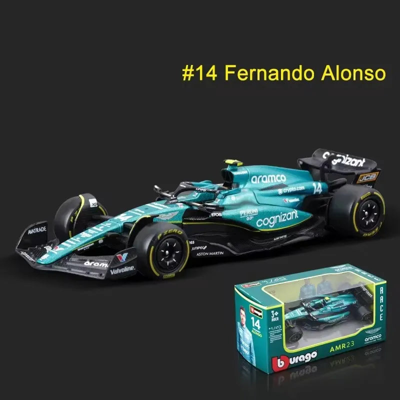 New Year Special Offer Bburago 1:43 F1 Series Alloy Miniature Diecast Model  Monaco Mcl60 Amg W14 E Las Vegas Rb19 Toys Kid Gift