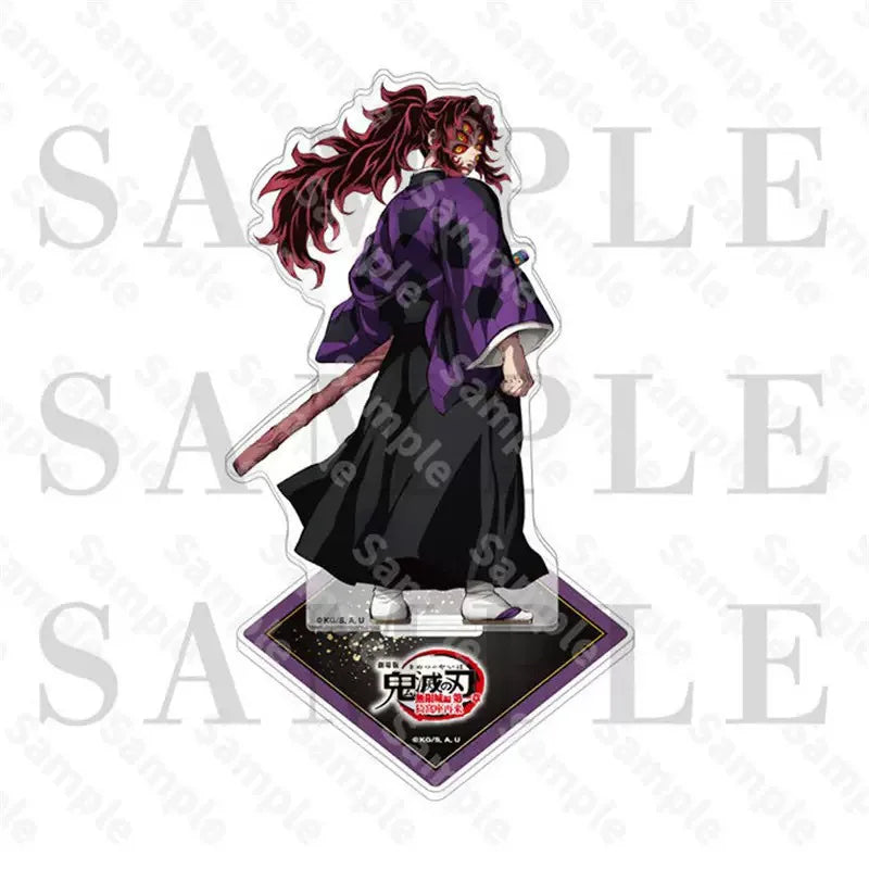 Demon Slayer Anime Peripheral Acrylic Stand Model Kimetsu No Yaiba Douma Kokushibo Akaza Desktop Ornament Fans Collect Gift