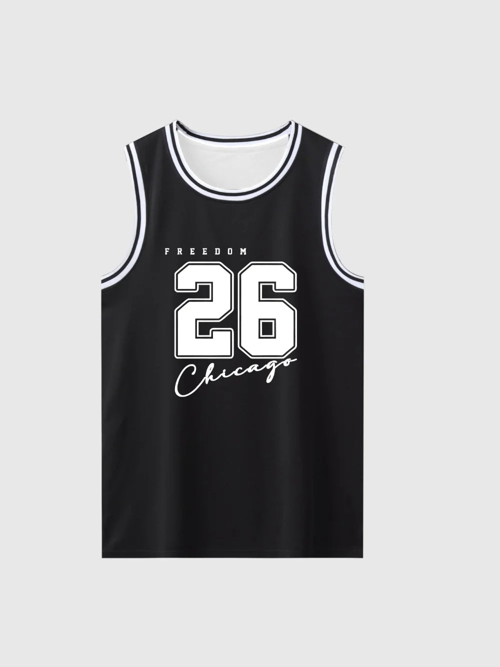 Men's Summer Vintage Crew Neck Sleeveless Sports T-Shirt Breathable Quick Dry Basketball Vest Running Training and Marathon