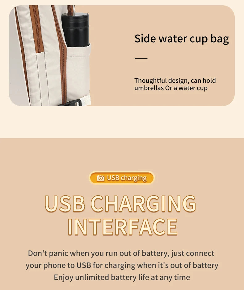 Travel Backpack 40x20x30 Cabin Plane Waterproof Expandable Weekender Laptop With USB Port Ryanair Carry-On Women Men Backpack