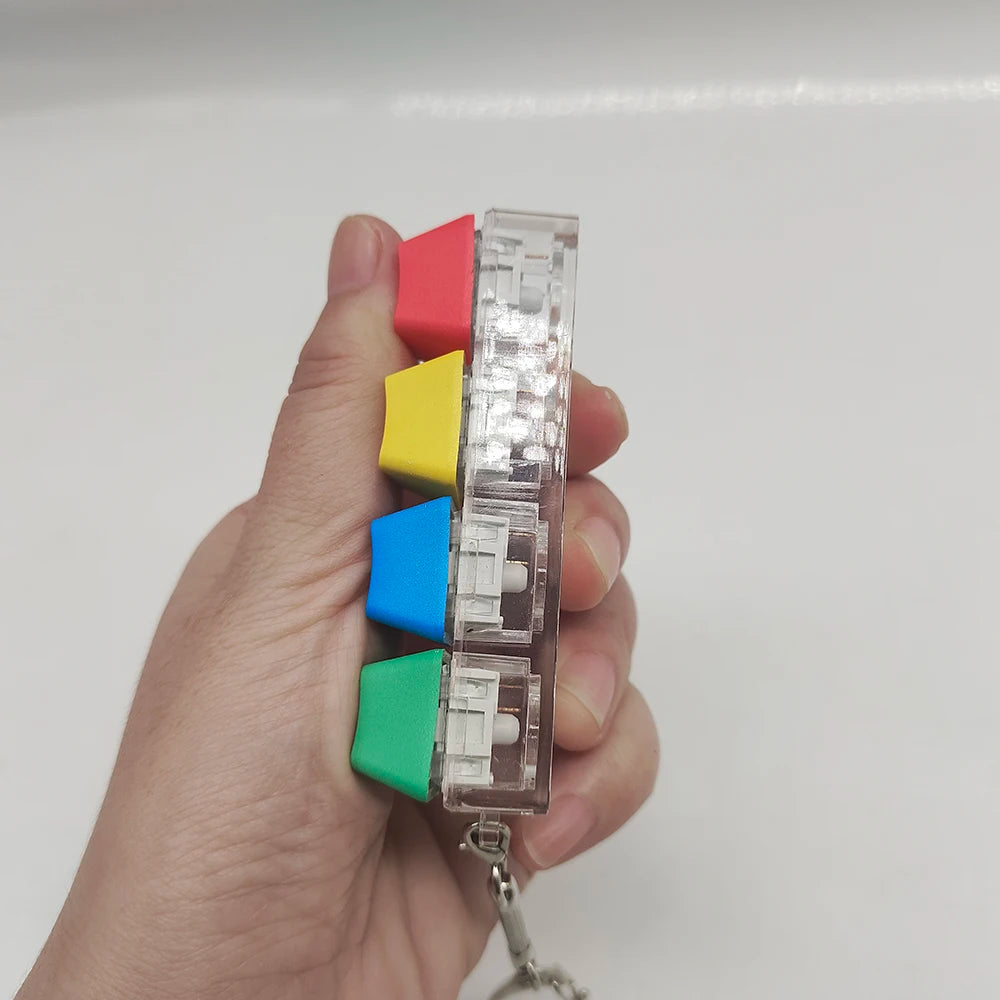 Mechanical Keyboard Key Cap Shaft Tester Keychain Key Ring Fingertip Press Dlow Pressure Toy Novelty Toy