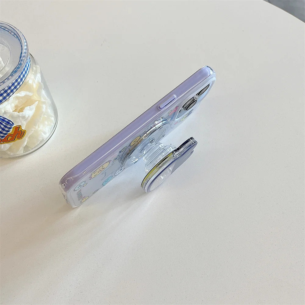 Funny cartoon magnetic stand phone case for iPhone 16 Pro Max 14 15 pro 16 cover with Magsafe cute protection shockproof cover