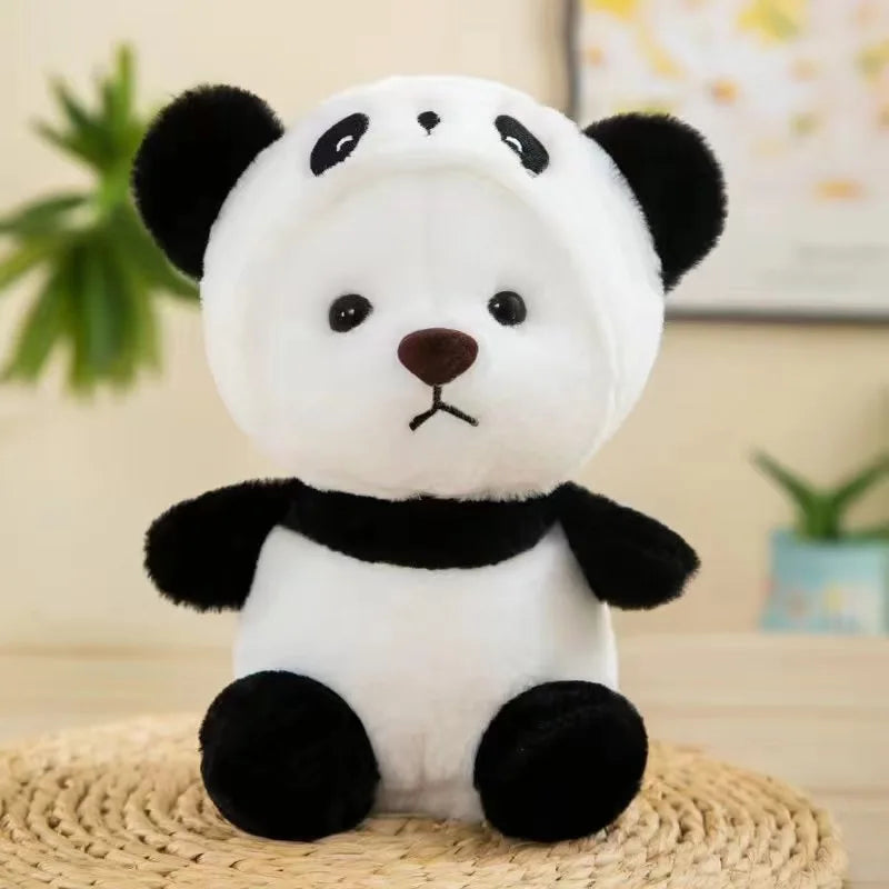 Creative Pig Panda Plush Toy Soft Plush Bear Transformed Animal Doll Cute Sofa Pillow Children's Toy Gift