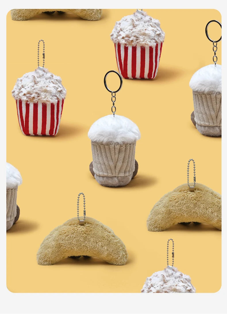 Cartoon Christmas Peanut Doll Plush Toy Bag Pendant Keychain Christmas Gift