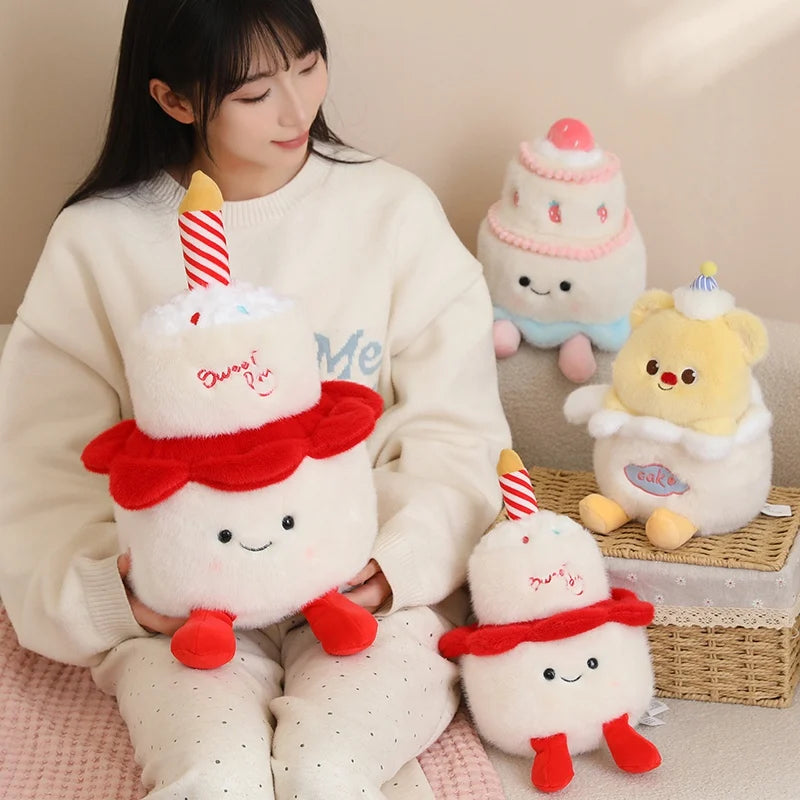 New Cartoon Egg Stuffed Toy Expression Food Bread Toast Series Breakfast Doll Fun Decoration Pillow Baby Comfort Doll Xmas Gifts