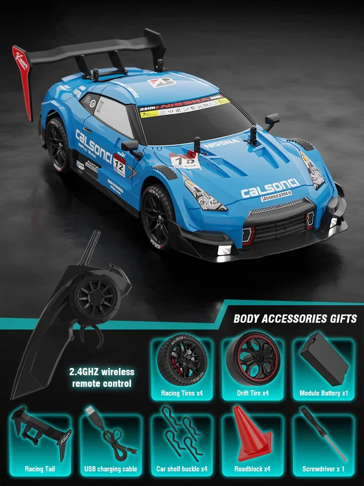 1/14 Large Remote Control Drift Car 2.4G 50km/h High Speed Electric RC Racing Supercar Toys for Boys Children's Birthday Gift