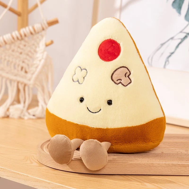 New Cartoon Egg Stuffed Toy Expression Food Bread Toast Series Breakfast Doll Fun Decoration Pillow Baby Comfort Doll Xmas Gifts