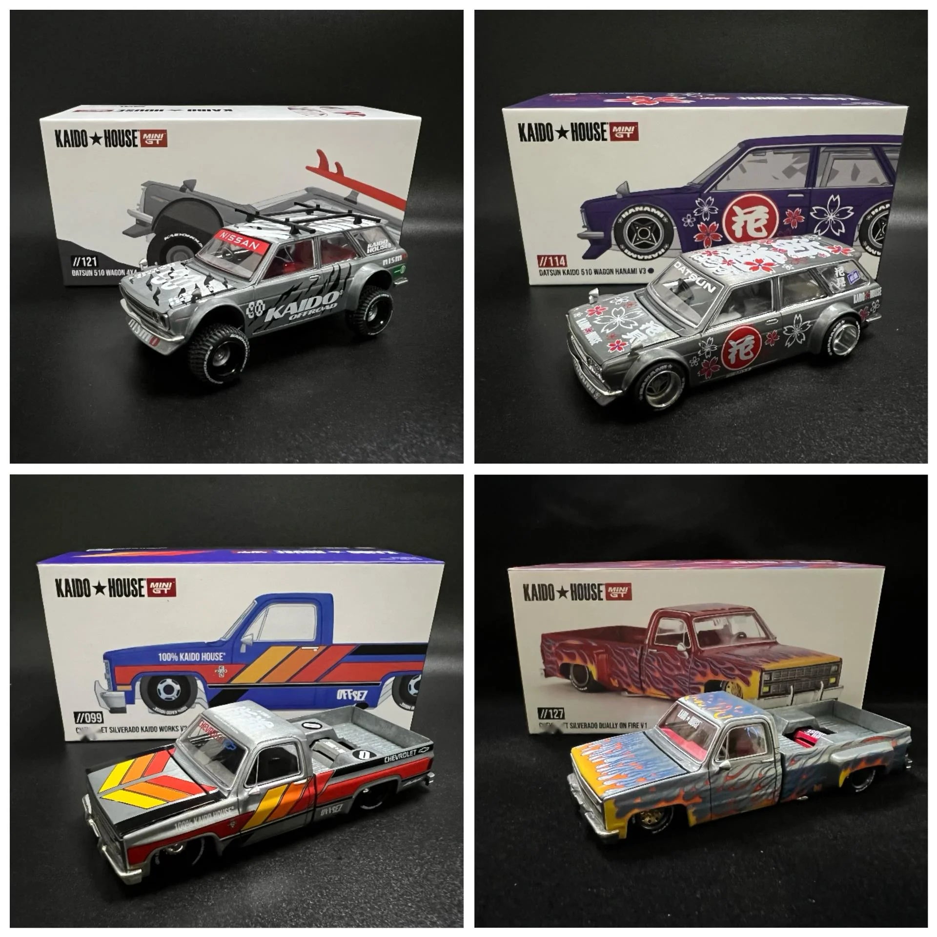 1/64 KaidoHouse hidden NSX R33 R34 Datsun 510 EF Pickup