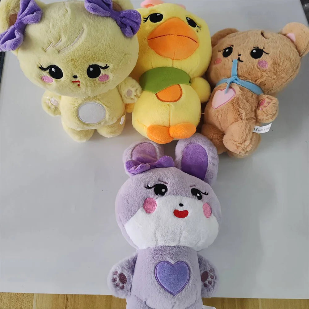 20cm kpop Pink Character Plush Doll BORN PINK World Tour Official Plushies Jennie Lisa Rose Jisoo Kawaii Stuffed Animals