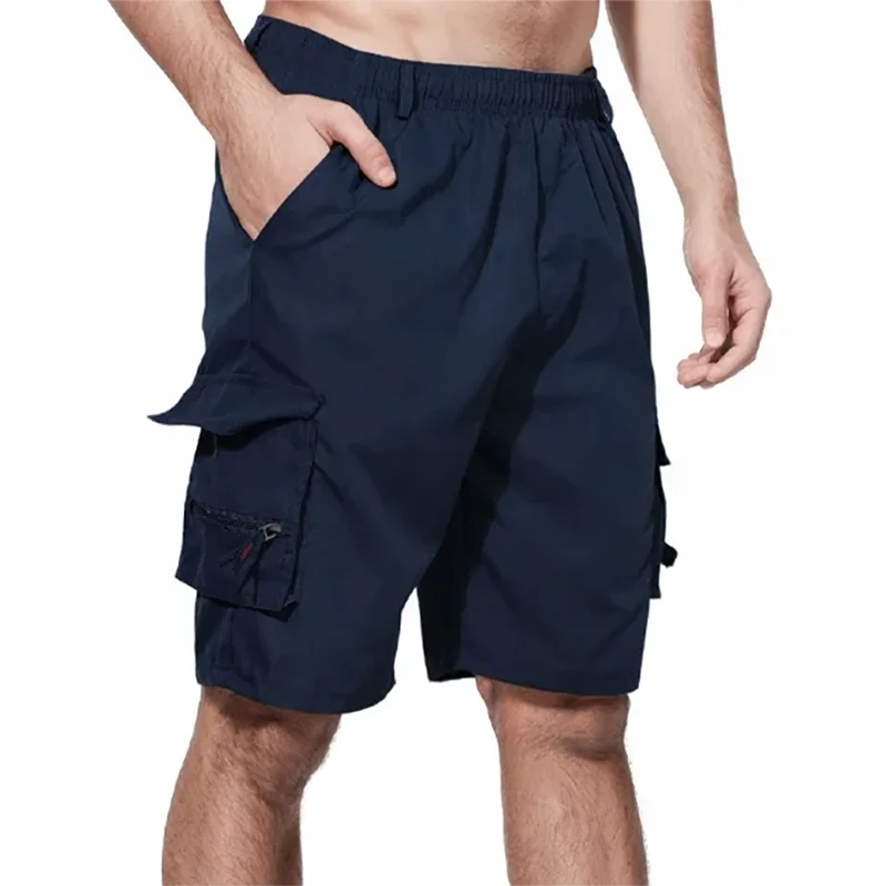 Lightweight Tactical Shorts Mens Casual Cargo Short Pants Summer Multi-Pockets Workwear Outdoor Sports Running Essentials Shorts