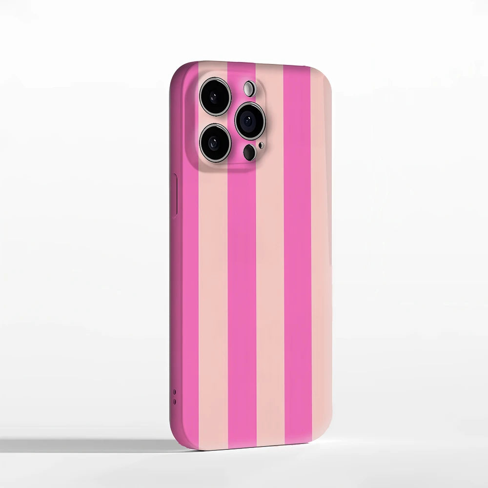 Pink Stripes IPhone17 Must-Haves Phone Case for IPhone 17 16 15 14 13 12 132 Pro Max Plus Double-layer Back Cover