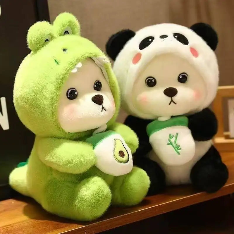 Creative Pig Panda Plush Toy Soft Plush Bear Transformed Animal Doll Cute Sofa Pillow Children's Toy Gift