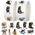 500pcs/Roll Tung Tung Sahur Italian Brainrot AI Abstrac Sealing Sticker DIY PVC Laptop Decals Decoration Stiker Reward Gift Toys