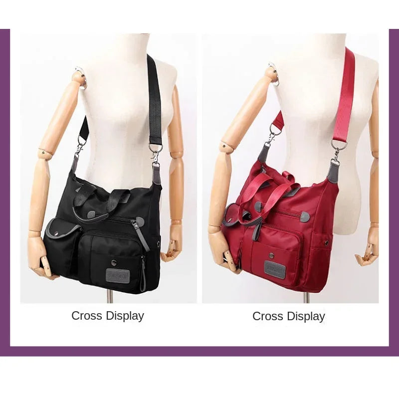 New Women's Casual Fashion Mommy Bag Oxford Handbag Large Capacity Waterproof Travel Bag