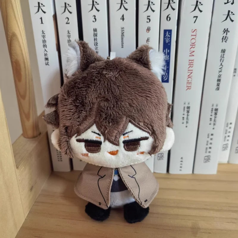10cm Dostoevsky Pendant Plush Dolls Mini Soft Bungo Stray Dogs Keychain Bag Dolls Edogawa Rampo Plush Toys Dazai Osamu XMAS Gift