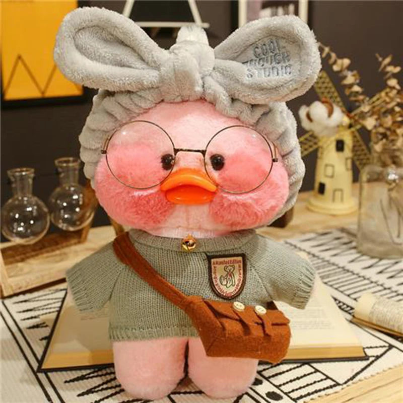 30cm Kawaii Lalafanfan Duck Plush Toy Cartoon Lalafanfan Duck Doll Soft Stuffed Animal Plushie Birthday Gifts For Girl Children