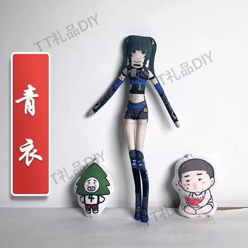 Game Zenless Zone Zero Wise Belle Nicole Demara Von Lycaon Cosplay Doll Plush Stuffed Dolls Abstract Twistable Wire Accessories