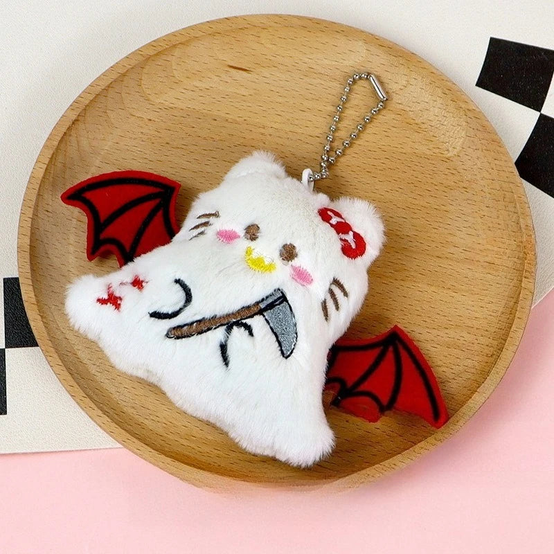 Miniso Halloween decorations Little Demon Sanrio Plush pendant Apiao style Kulomi bag hanging decoration