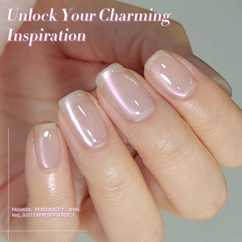 BORN PRETTY 10ml Pink Water Light Cat Magnetic Gel Polish Spaking Glitter UV LED Soak Off Gel Varnish Crystal DIY Manicure