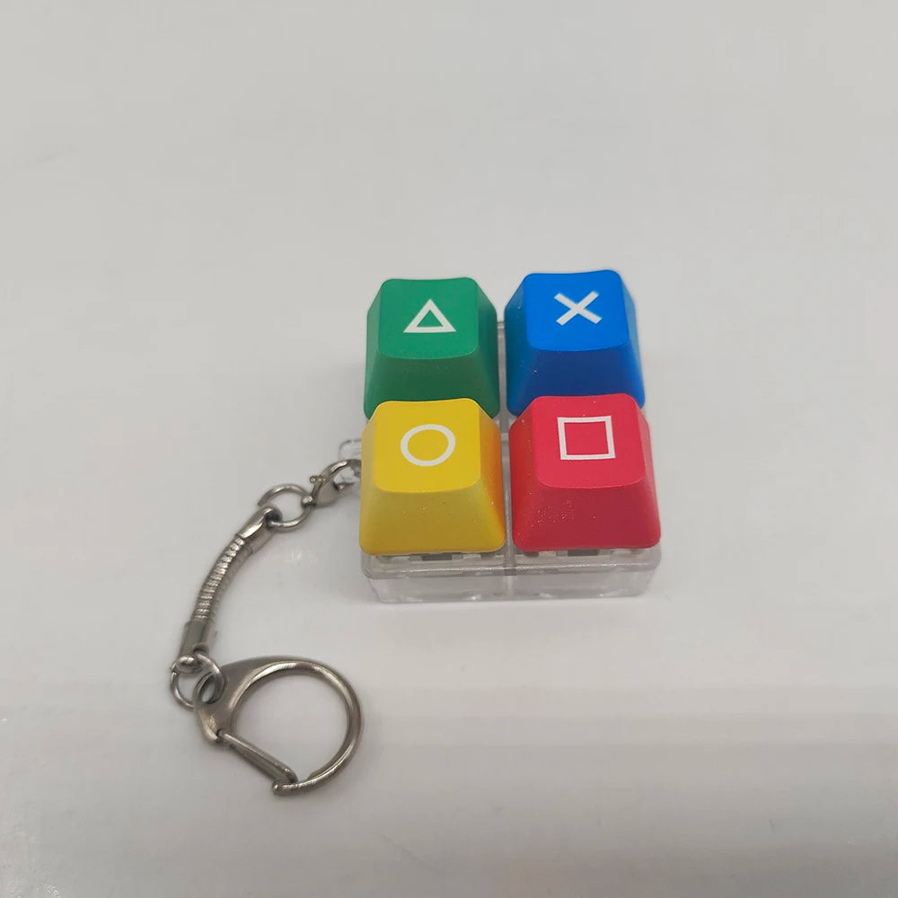 Mechanical Keyboard Key Cap Shaft Tester Keychain Key Ring Fingertip Press Dlow Pressure Toy Novelty Toy