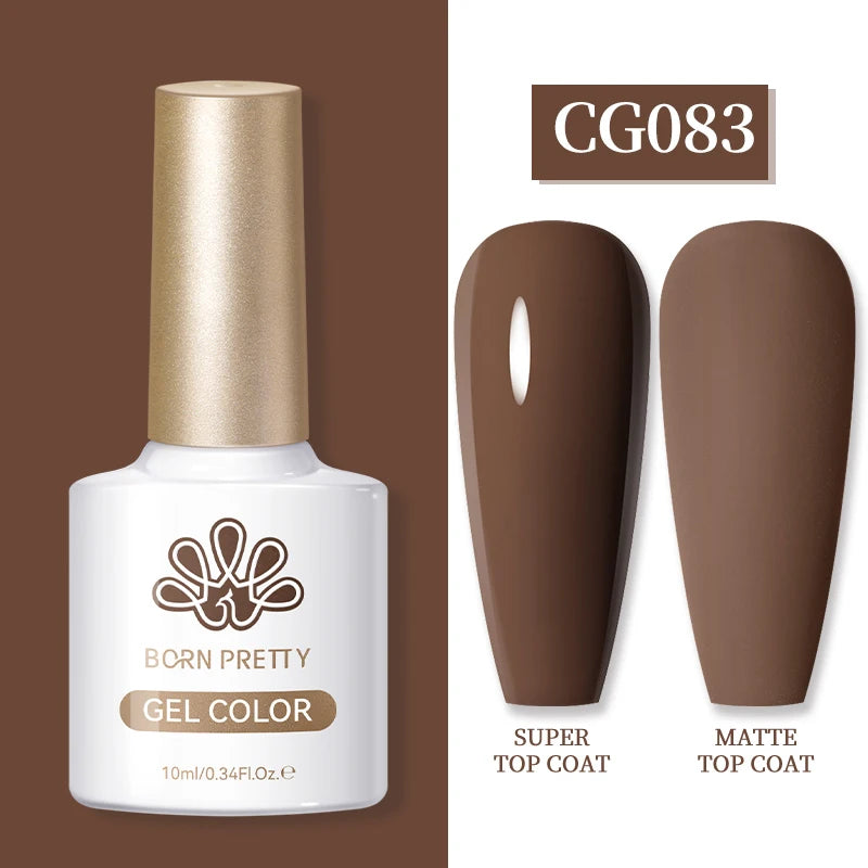 BORN PRETTY  Matte Top Coat Gel Polish 10ml Full Coverage Long Lasting Gorgeous Color Soak Off UV LED Nail Art Salon DIY Home