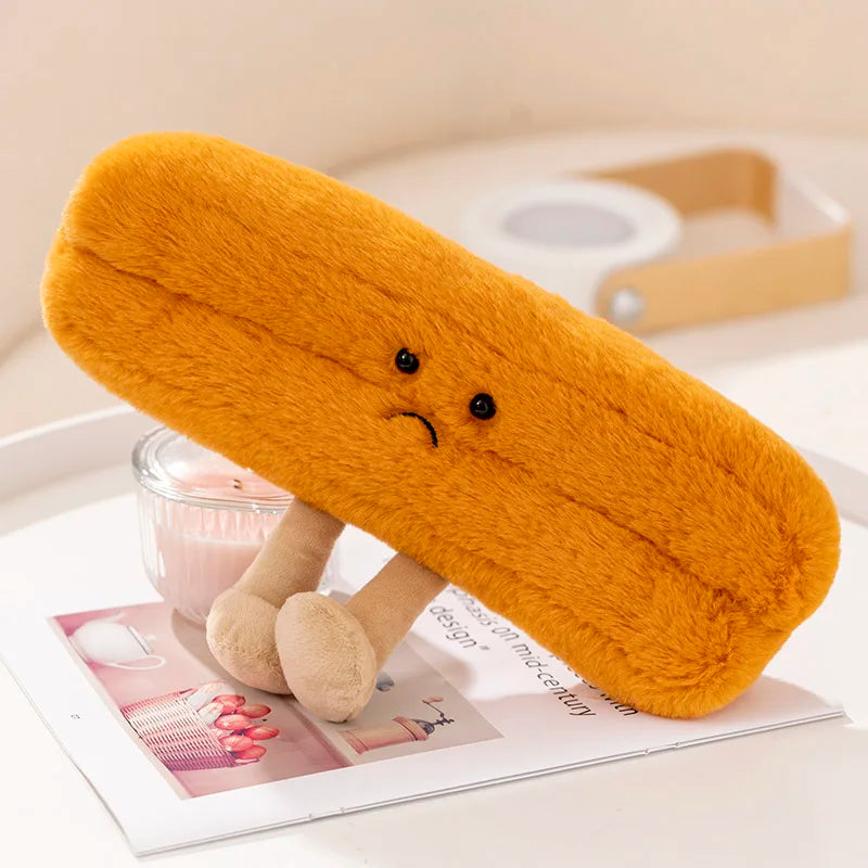 New Cartoon Egg Stuffed Toy Expression Food Bread Toast Series Breakfast Doll Fun Decoration Pillow Baby Comfort Doll Xmas Gifts