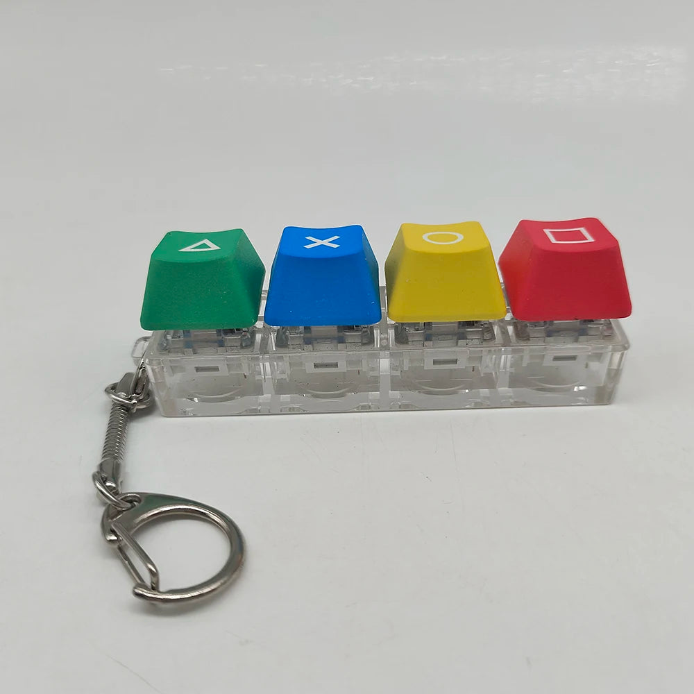 Mechanical Keyboard Key Cap Shaft Tester Keychain Key Ring Fingertip Press Dlow Pressure Toy Novelty Toy