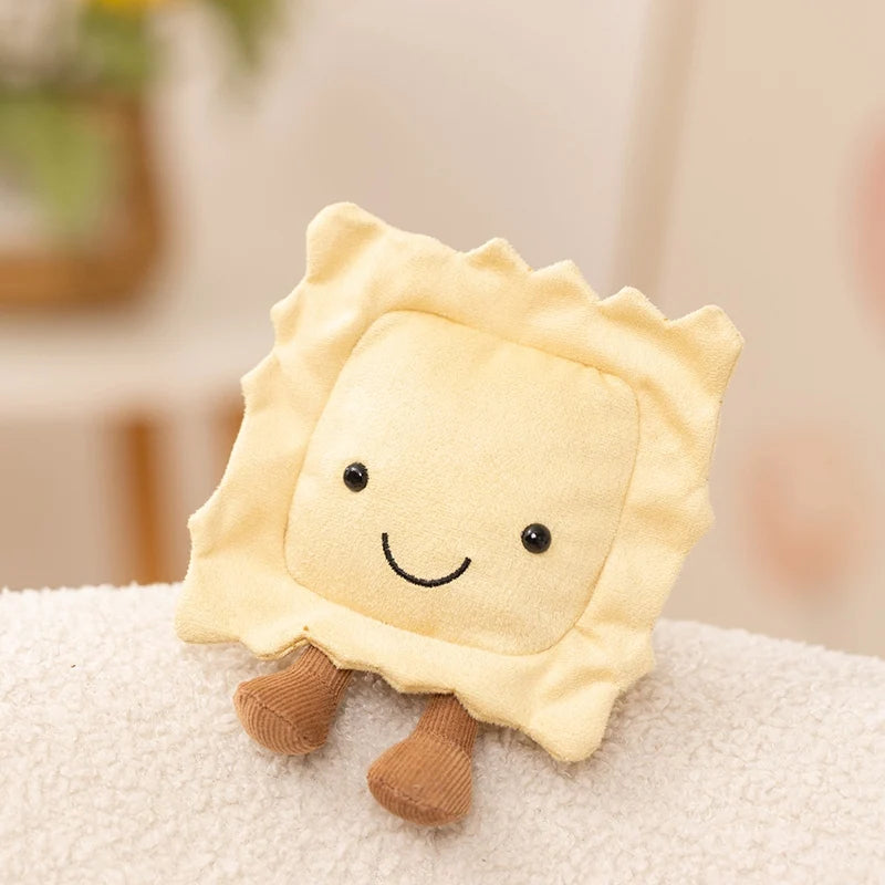 Dessert Cake Series Puffs Sweet Bread StrawBerry Lemon  Cake Plush Toys Pillow Baby Cute Comfort Doll Home Decor for Kids Gifts