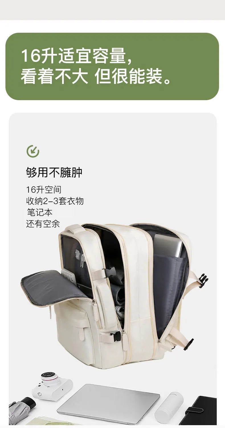 New Airplane-Specific Backpack, Boarding Hand Luggage Backpack, Airplane Travel Laptop Backpack, Student Backpack, Unisex Backpack, Short-Distance Business Trip